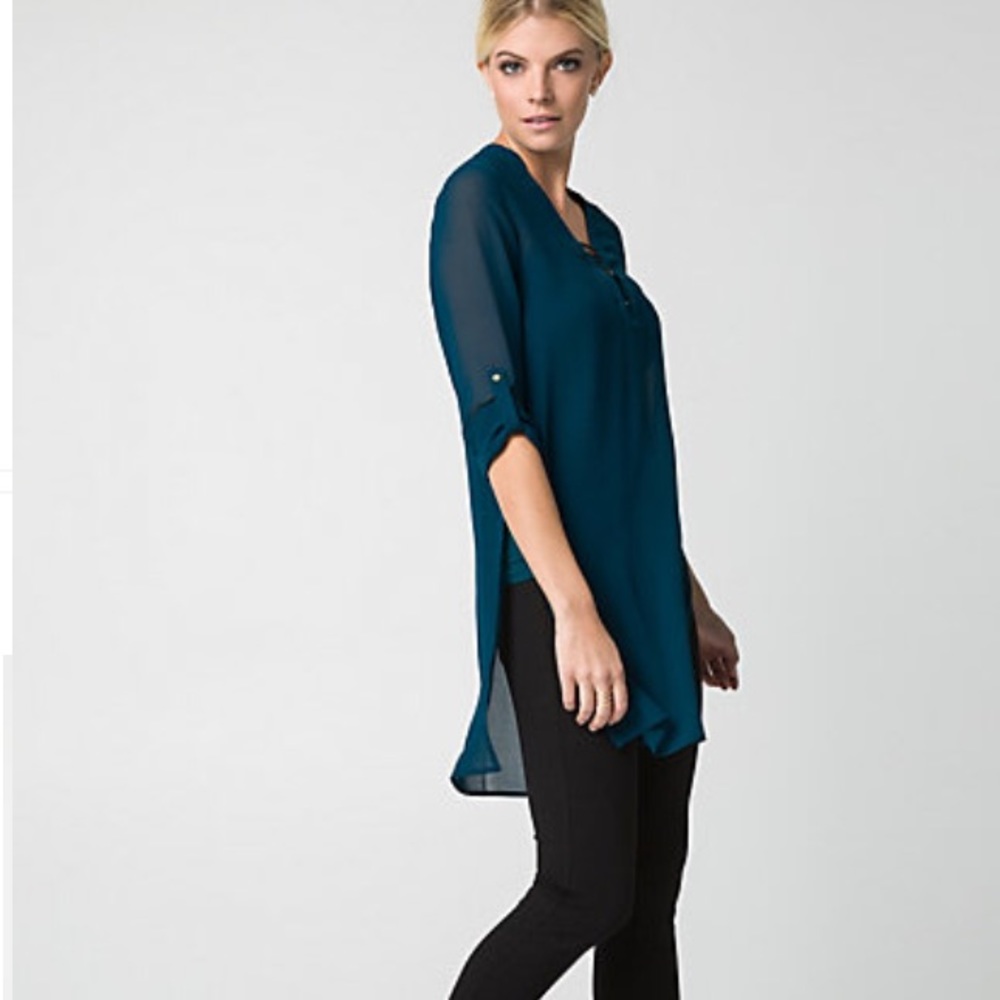 3 for $20 Le Chateau chiffon V neck long blouse